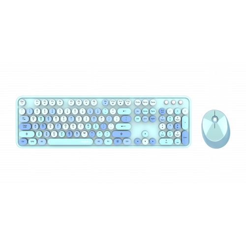 Sweet Colorful 混彩系列 - 藍色鍵盤連滑鼠